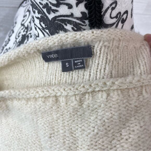 Vince Colorblock Wool Cashmere Silk Blend Sweater - Picture 8 of 9